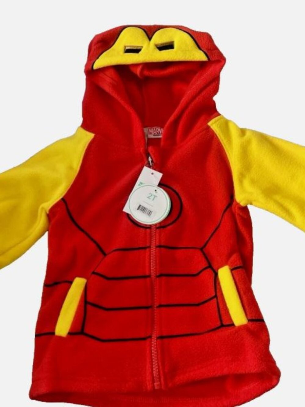 Iron man Fleece Hoodie Baby Jacket - 2T Size Cuddle Club Warm Jacket